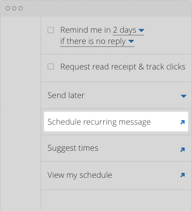 Recurring Emails in Outlook
