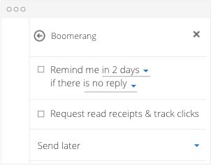 Adding a Reminder in Outlook with Boomerang